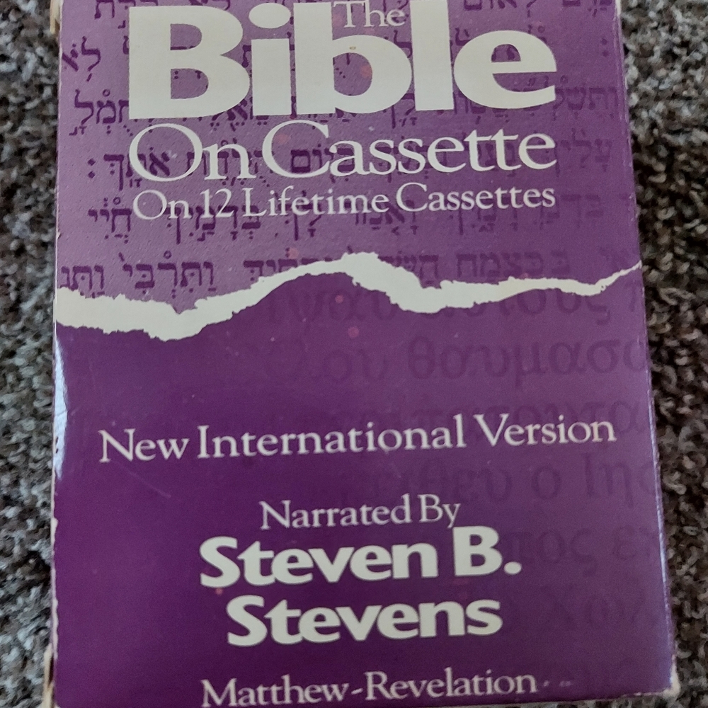 The bible on cassette.  12 lifetime cassettes.